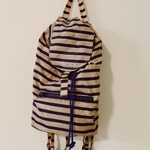 BAGGU Drawstring Sailor Stripe Backpack (Packable)